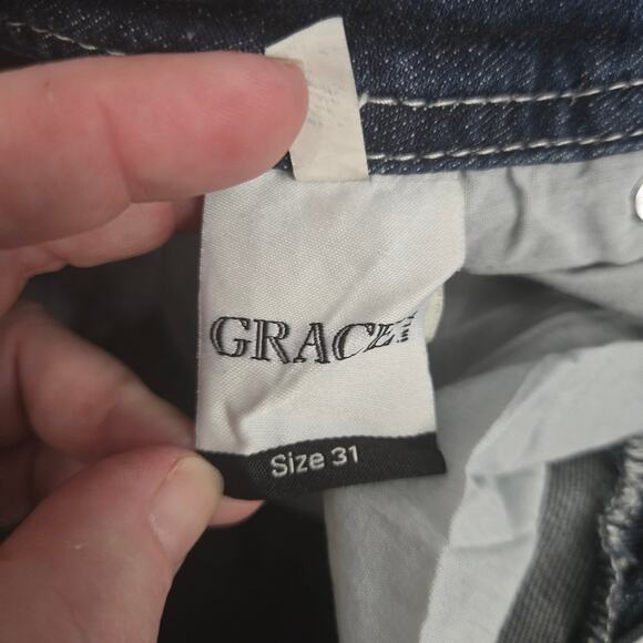 Grace In LA Easy Fit Jeans Size 31 - Picture 4 of 5